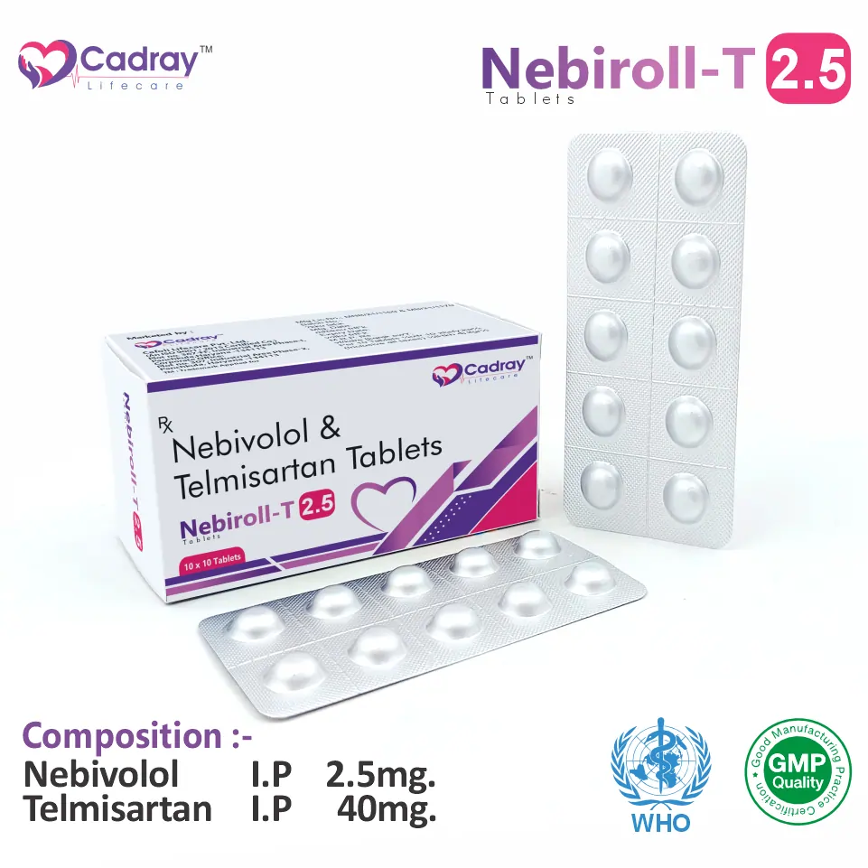 Nebivolol 2.5 mg + Telmisartan 40 mg Tablet PCD Pharma Franchise